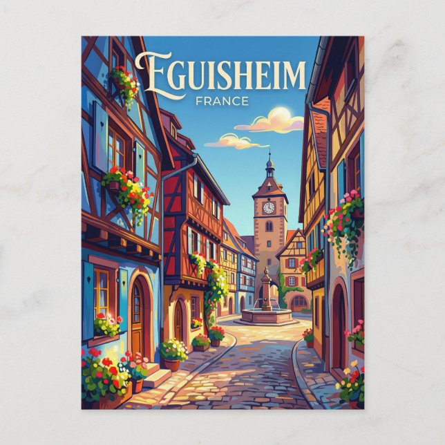Eguisheim France Postcard (Front)
