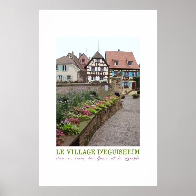 Eguisheim, France Vintage Poster (Front)