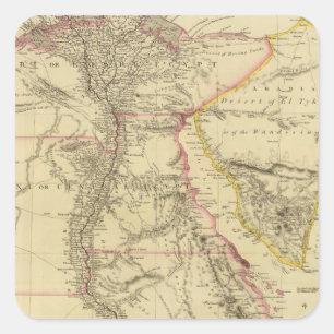 Egypt 15 square sticker