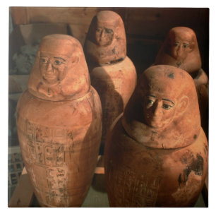 Egypt, 26th dynasty Canopic jars found in Abu Ceramic Tile