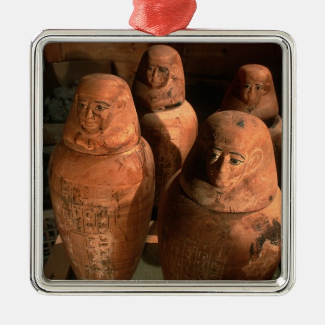 Egypt, 26th dynasty Canopic jars found in Abu Metal Tree Decoration (Front)