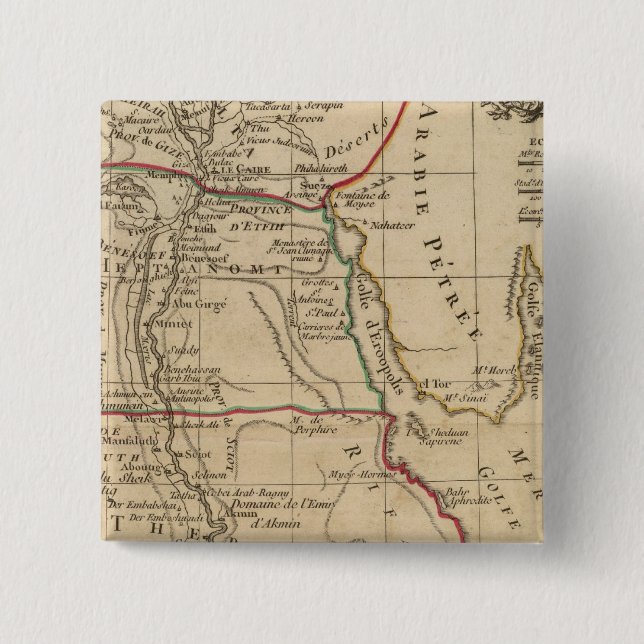 Egypt 2 15 cm square badge (Front)