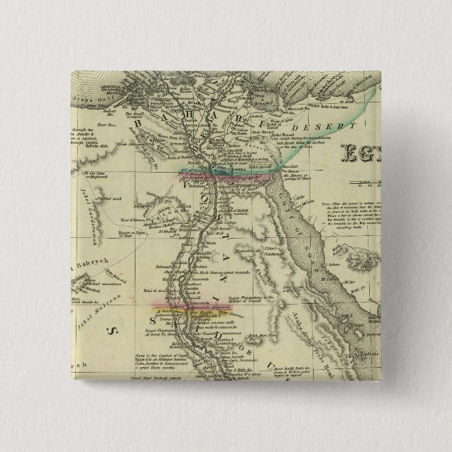 Egypt 3 15 cm square badge (Front)