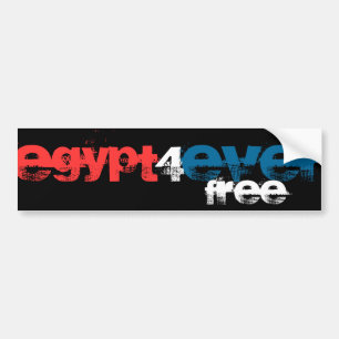 EGYPT 4 EVER FREE BUMPER STICKER