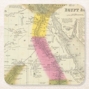 Egypt 6 square paper coaster