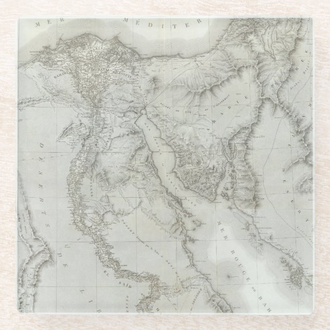 Egypt 8 glass coaster (Front)