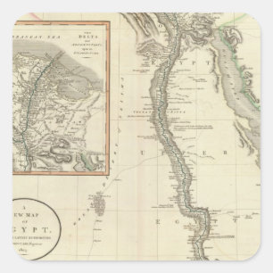 Egypt 8 square sticker