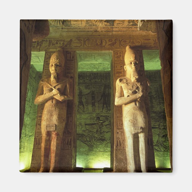Egypt, Abu Simbel, Statue of Ramesses II, Magnet (Front)