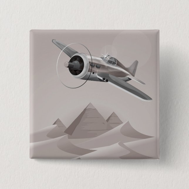 Egypt adventure 15 cm square badge (Front)