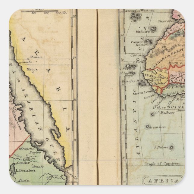 Egypt, Africa Square Sticker (Front)