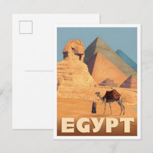 Egypt Africa Vintage Travel  Postcard