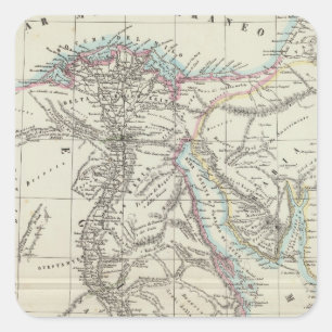 Egypt and Saudi Arabia Square Sticker