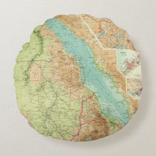 Egypt and the Nile Round Cushion