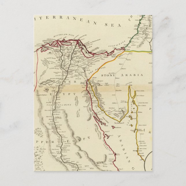 Egypt, Arabia, Palestine Postcard (Front)