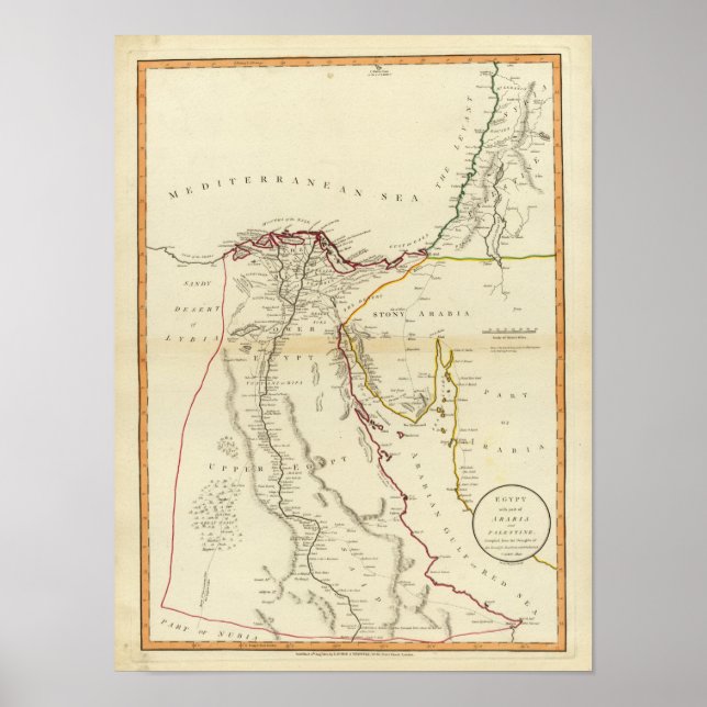 Egypt, Arabia, Palestine Poster (Front)