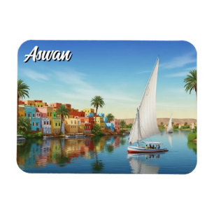 Egypt Aswan Nubian Village Travel Magnet