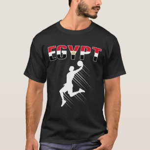 Egypt Basketball Fans Jersey - Egyptian Flag Slam  T-Shirt