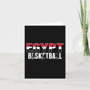 Egypt Basketball Fans Jersey Proud Egyptian Sport Card