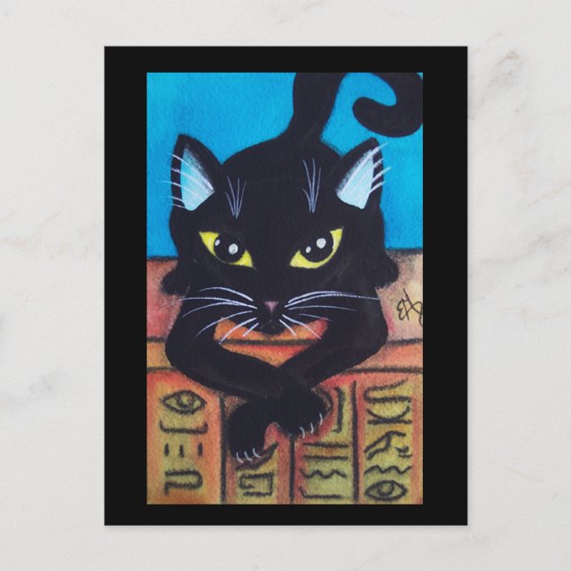 Egypt Black Cat Postcard (Front)