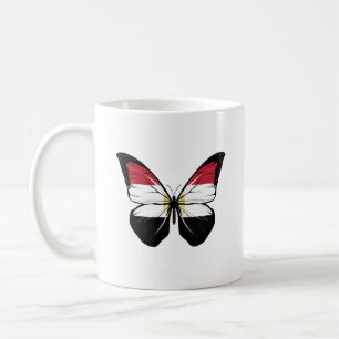 Egypt Butterfly Flag Coffee Mug