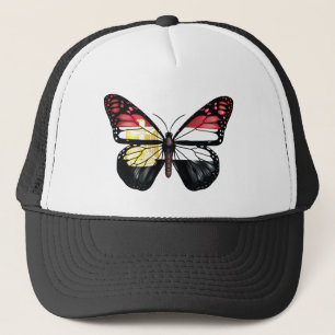 Egypt butterfly monarch flag trucker hat