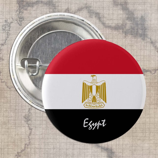 Egypt button, patriotic Egyptian Flag fashion 3 Cm Round Badge (Creator Uploaded)