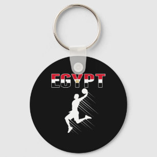 Egypt Bysketbyll Fans Jersey - Egyptian Flag Slam Key Ring