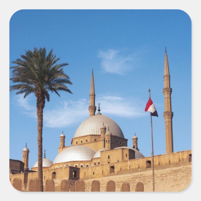 Egypt, Cairo, Citadel, Muhammad Ali Mosque Square Sticker (Front)