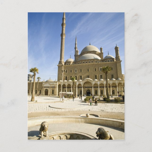 Egypt, Cairo. The imposing Mohammed Ali Mosque Postcard (Front)