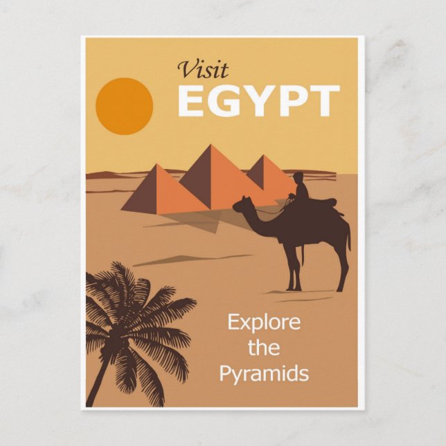 Egypt Cairo Vintage Travel Postcard (Front)
