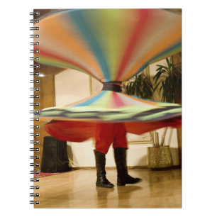 Egypt, Cairo. Whirling dervish dazzling GCT Notebook
