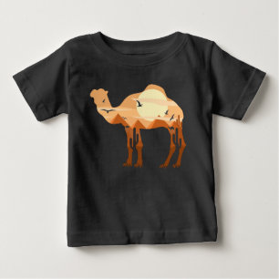 Egypt Camel Pyramids Desert Sunset Baby T-Shirt
