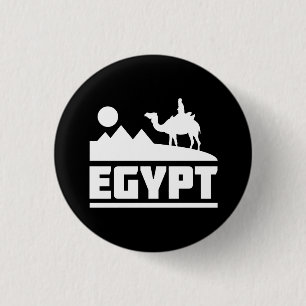 Egypt Camel Silhouette 3 Cm Round Badge