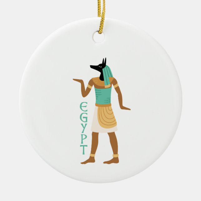 Egypt Ceramic Ornament (Front)
