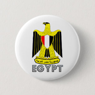Egypt Coat of Arms 6 Cm Round Badge