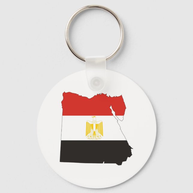 egypt country flag map key ring (Front)