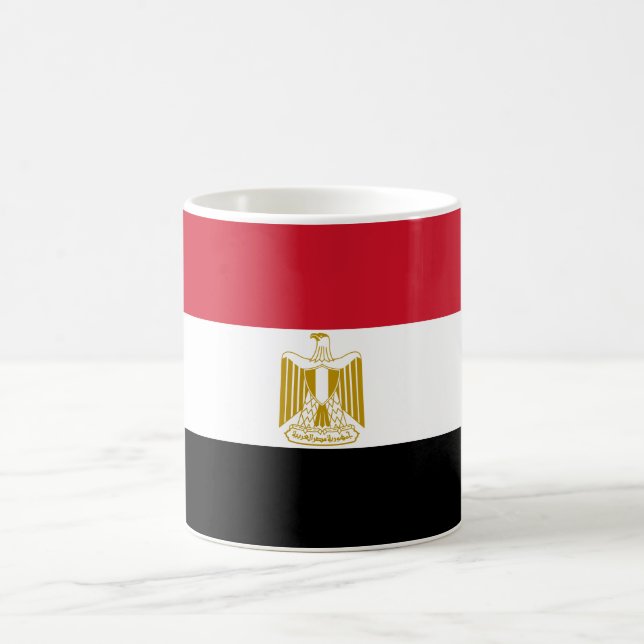 Egypt (Egyptian) Flag Coffee Mug (Center)