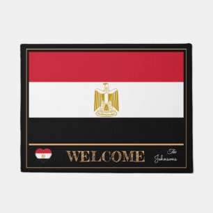 Egypt & Egyptian Flag house mats /sports Welcome