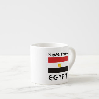 Egypt Egyptian Flag Personalised Name  Espresso Cup