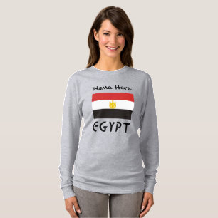 Egypt Egyptian Flag Personalised Name T-Shirt