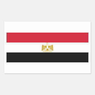 Egypt/Egyptian Flag Rectangular Sticker