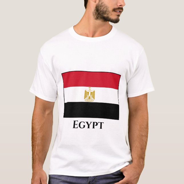 Egypt (Egyptian) Flag T-Shirt (Front)