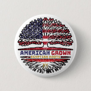 Egypt Egyptian US American USA United States Tree 6 Cm Round Badge