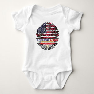 Egypt Egyptian US American USA United States Tree Baby Bodysuit