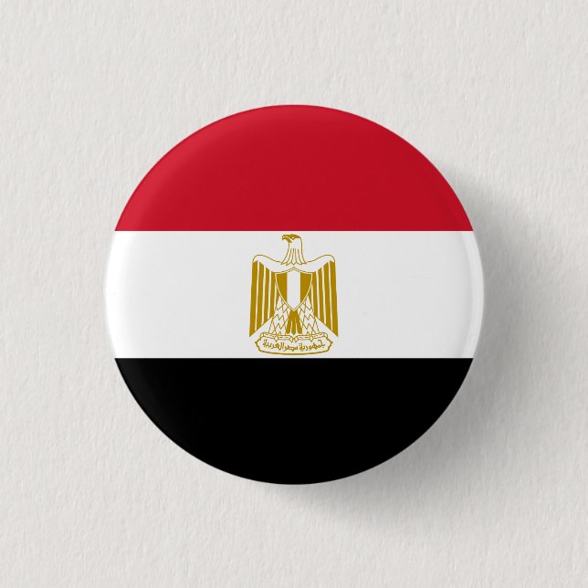 Egypt Flag 3 Cm Round Badge (Front)
