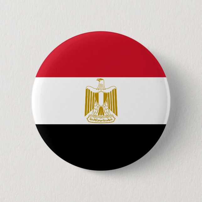 Egypt Flag 6 Cm Round Badge (Front)