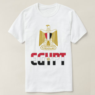 Egypt Flag and Coat Of Arms Patriotic T-Shirt