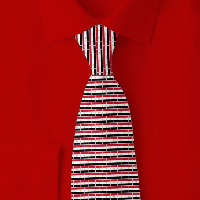 Egypt Flag Brick Pattern Tie (Creator Uploaded)
