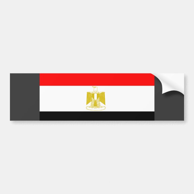 Egypt Flag Bumper Sticker (Front)