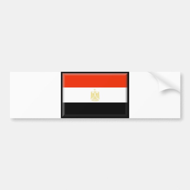 Egypt Flag Bumper Sticker (Front)